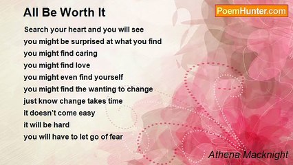 Athena Macknight - All Be Worth It