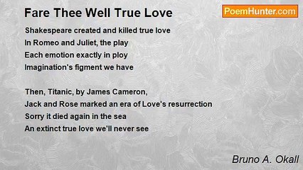 Bruno A. Okall - Fare Thee Well True Love