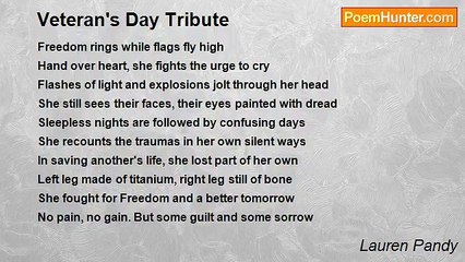 Lauren Pandy - Veteran's Day Tribute