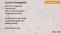 Max Reif - Lover's Complaint
