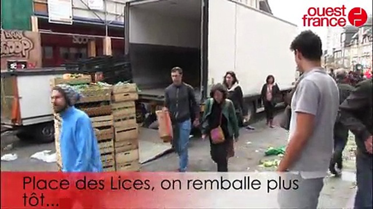 Manifestation à Rennes. Les forces de l'ordre d...