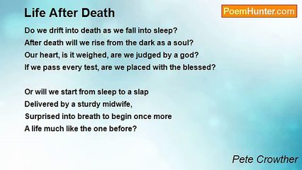 Pete Crowther - Life After Death