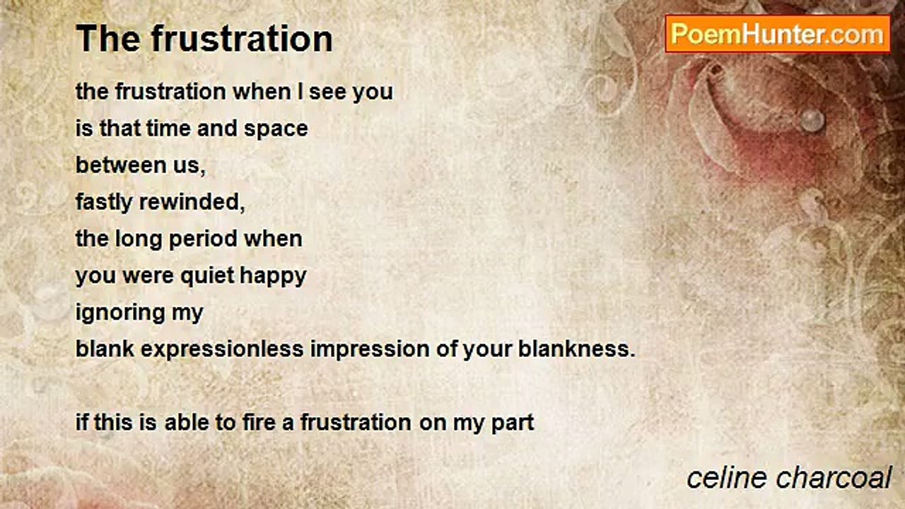 celine charcoal - The frustration