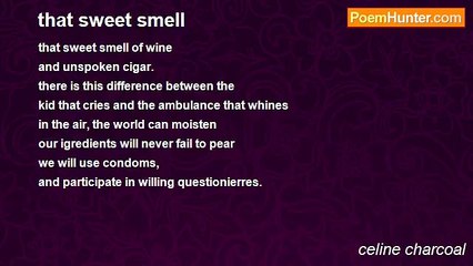 celine charcoal - that sweet smell
