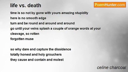 celine charcoal - life vs. death