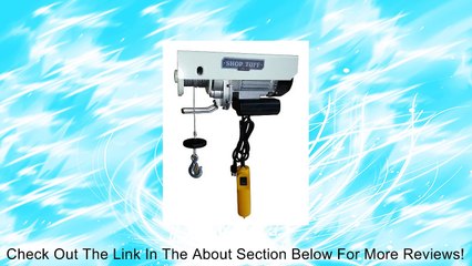 Shop Tuff STF-4488EH Electric Cable Hoist Review