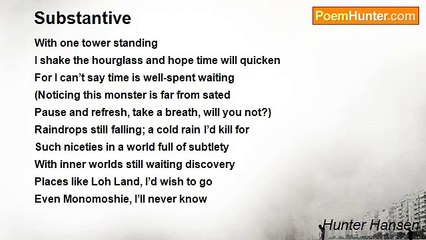 Hunter Hansen - Substantive