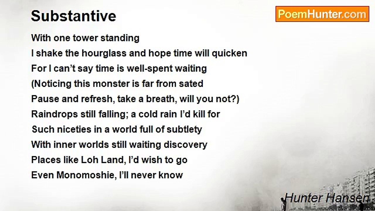Hunter Hansen - Substantive