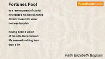Faith Elizabeth Brigham - Fortunes Fool