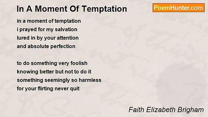 Faith Elizabeth Brigham - In A Moment Of Temptation