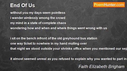 Faith Elizabeth Brigham - End Of Us