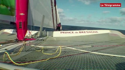 Descargar video: Route du Rhum. Jour 6 : à bord de Prince de Bretagne