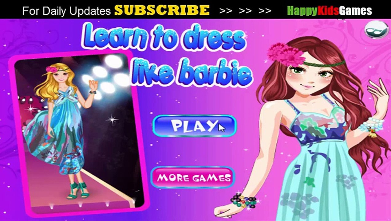 Barbie Games - LEARN TO DRESS LIKE BARBIE GAME - Play Barbie Games Online -