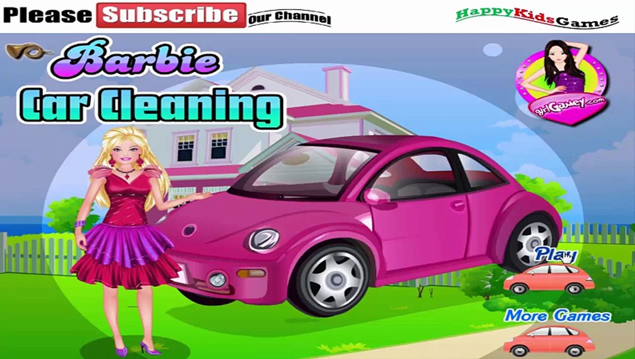 Barbie Games -BARBIE CAR CLEANING - Play Barbie Games Online -