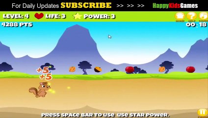 HAPPY SQUIRREL FUN RUN GAME - FREE KIDS GAMES ONLINE