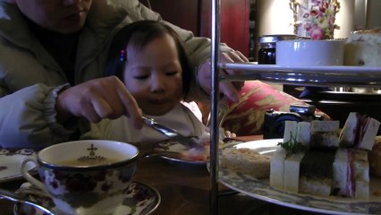 Girl Having Afternoon Tea At The Empress