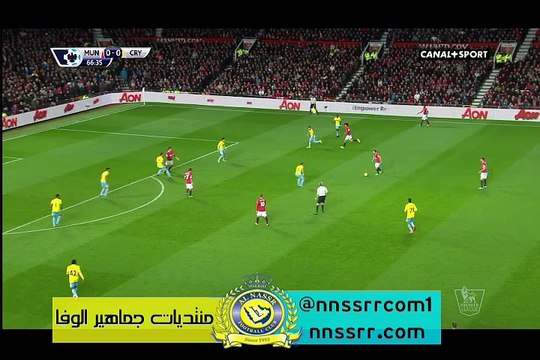 هدف الاول لصالح مانشيستر يونايتد ضد كريستا بالس عن طريق ماتا