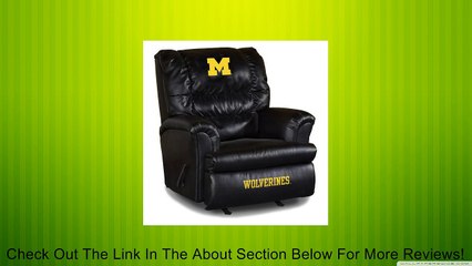 NCAA Michigan Wolverines Big Daddy Leather Recliner Review