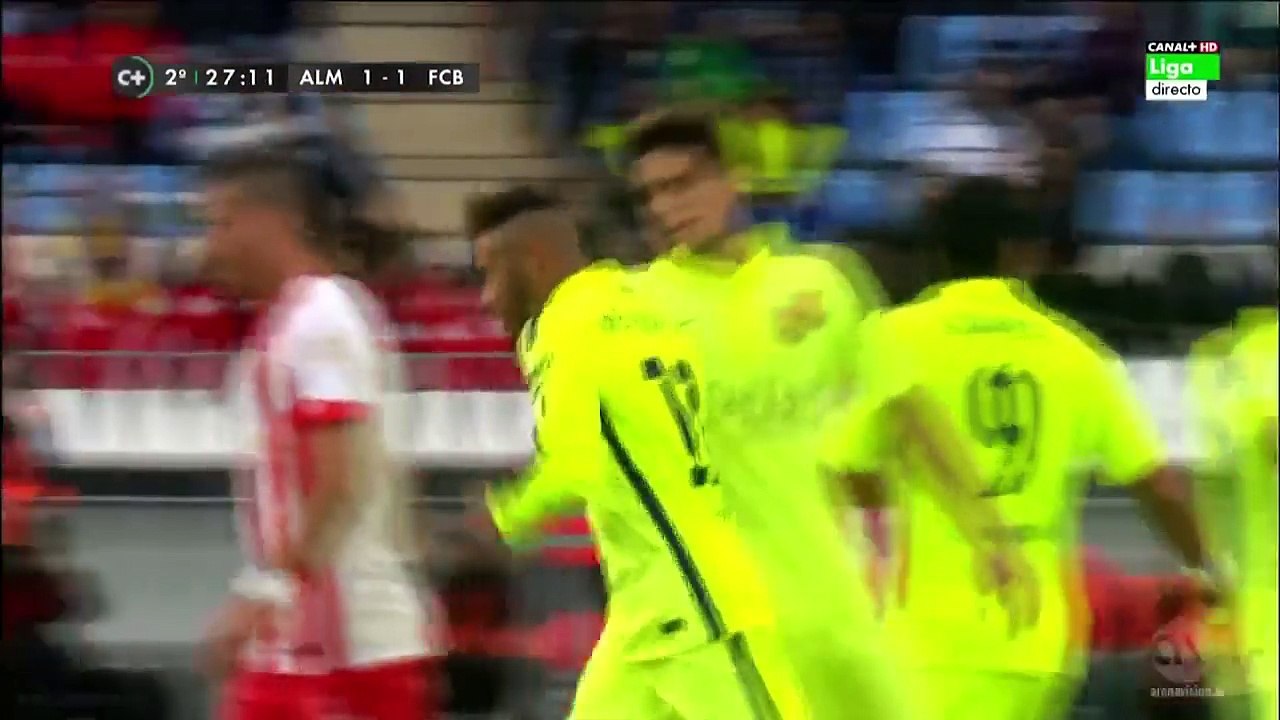 Almeria vs Barcelona 1-2~Neymar Goal~La Liga 08 November 2014