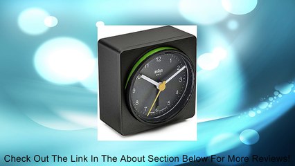 Braun BNC011 Alarm Clack Black Review