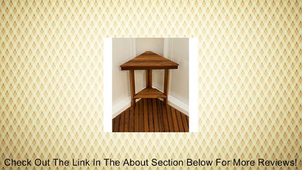 Mini Corner Teak Bench with Shelf Review
