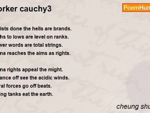 cheung shun sang - Corker cauchy3