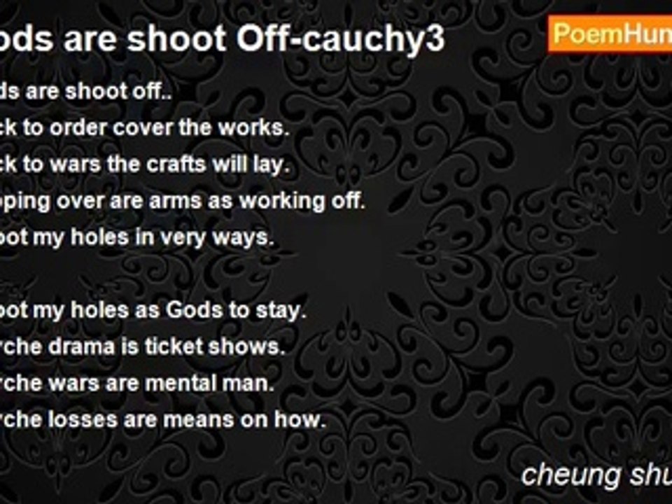cheung shun sang - Gods are shoot Off-cauchy3