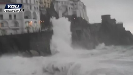 A tropical cyclone and torrential rain hit Sicily