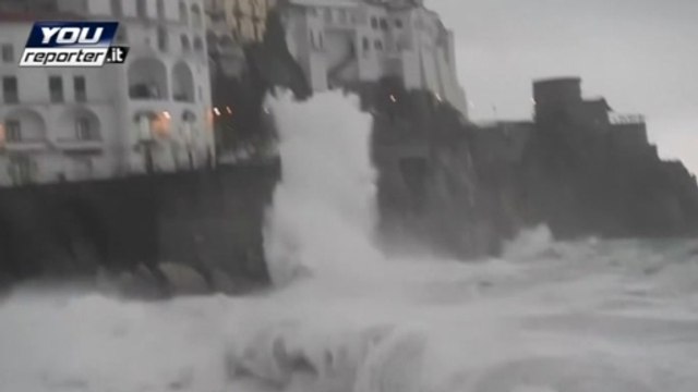 A tropical cyclone and torrential rain hit Sicily