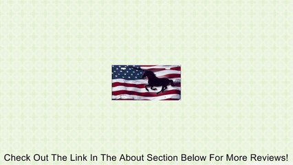 Running Horse on American Flag License Plate Review