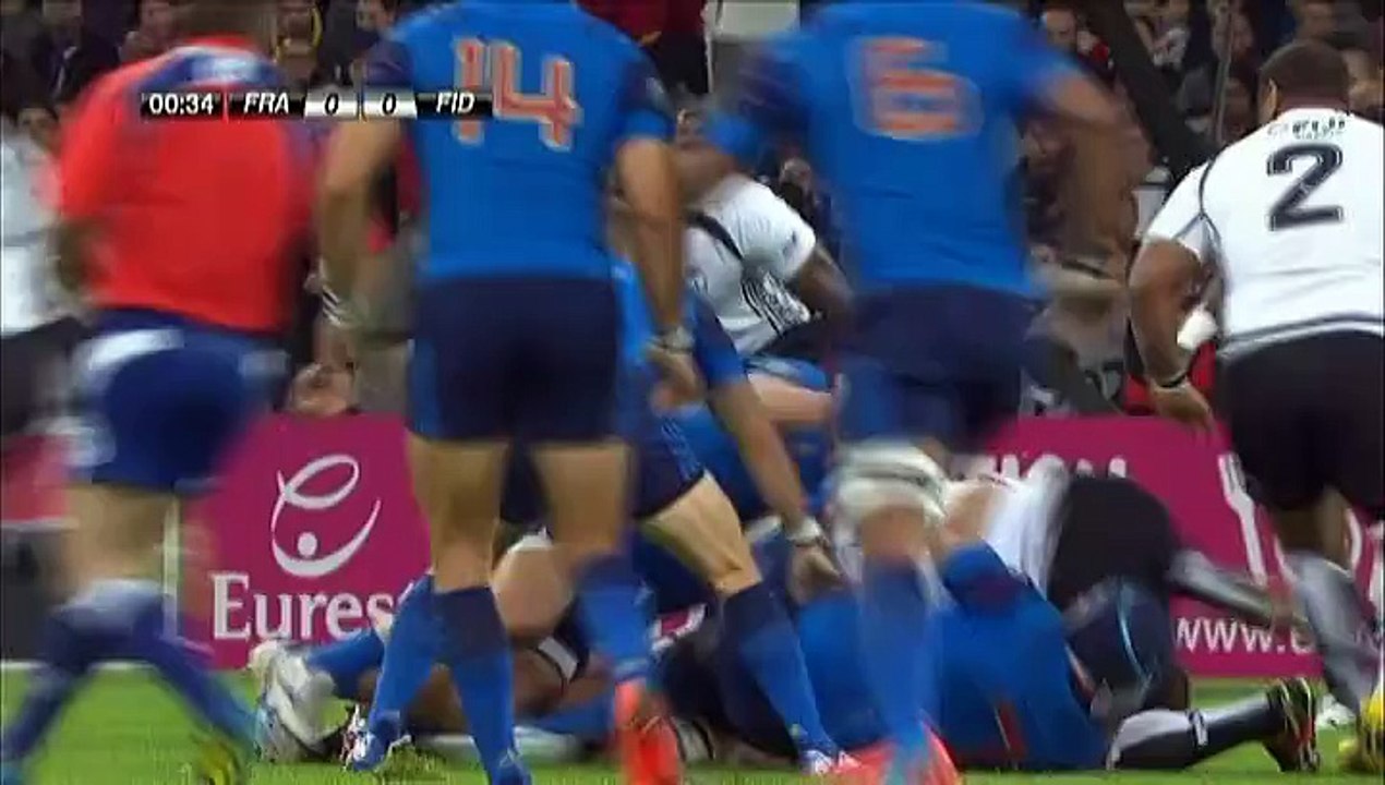 Rugby : la France bat les îles Fidji 40 à 15. Retrouvez en vidéo tous les essais du match