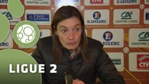 Conférence de presse US Orléans - Clermont Foot (2-1) : Olivier FRAPOLLI (USO) - Corinne DIACRE (CF63) - 2014/2015