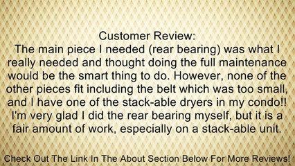 Frigidaire 5304457724 Dryer Preventive Maintenance Kit Review