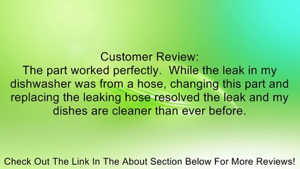 Frigidaire 154637401 Inlet Valve Review