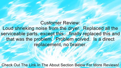Whirlpool 37001287 Dryer Idler Assembly Review