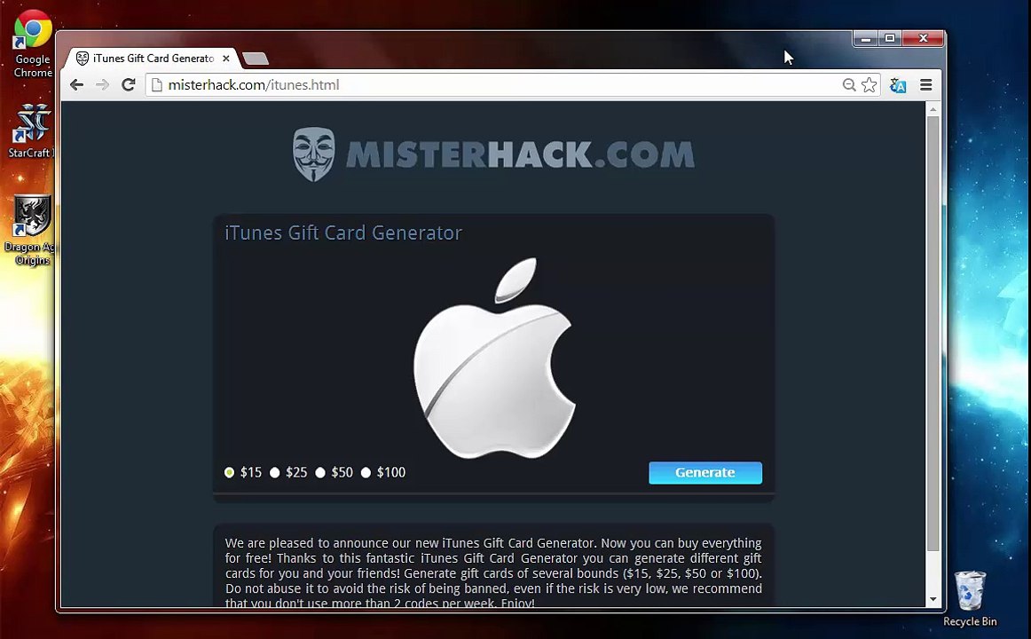 itunes gift card generator 2014