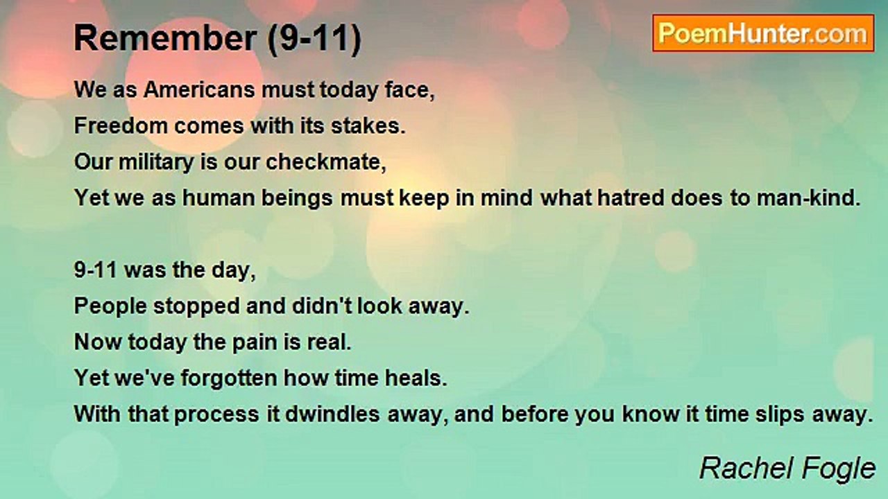 Rachel Fogle - Remember (9-11)