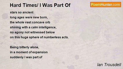 Ian Trousdell - Hard Times/ I Was Part Of