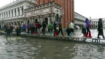 Inundação na Praça de São Marcos em Veneza