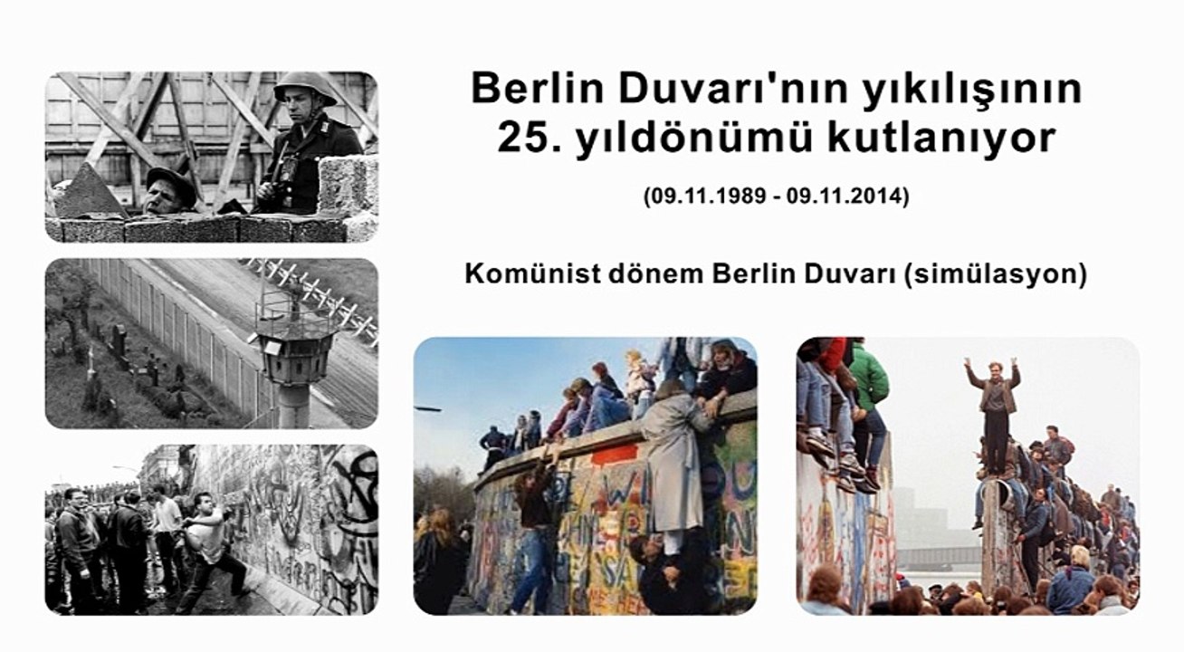 Berlin Duvarı'nın yıkılışının 25.Yıldönümü kutlanıyor.