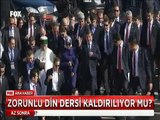 Ahmet Davutoğlu Hacıbektaş'da Zorunlu din dersi kalkıyor mu