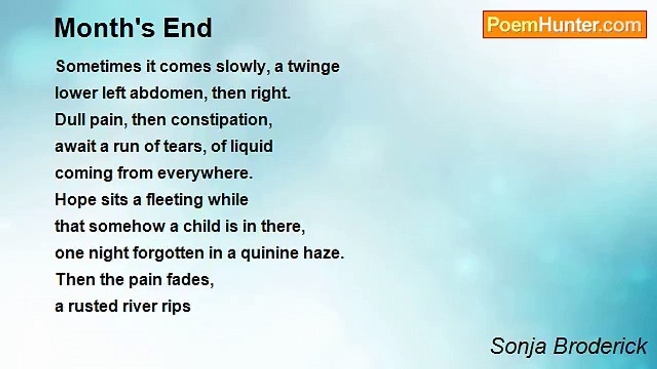 Sonja Broderick - Month's End