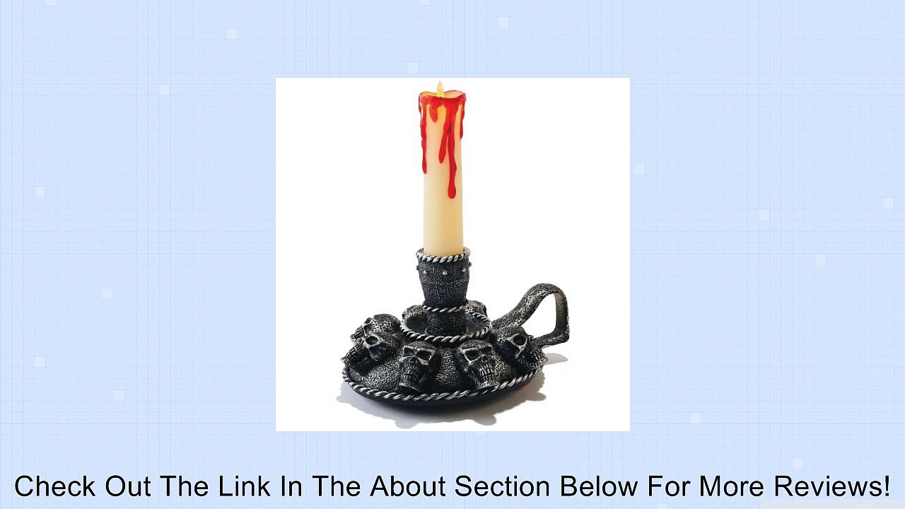 Skull Candle Holder with Candle Decoration Review