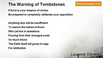 Laurence Overmire - The Warning of Tombstones