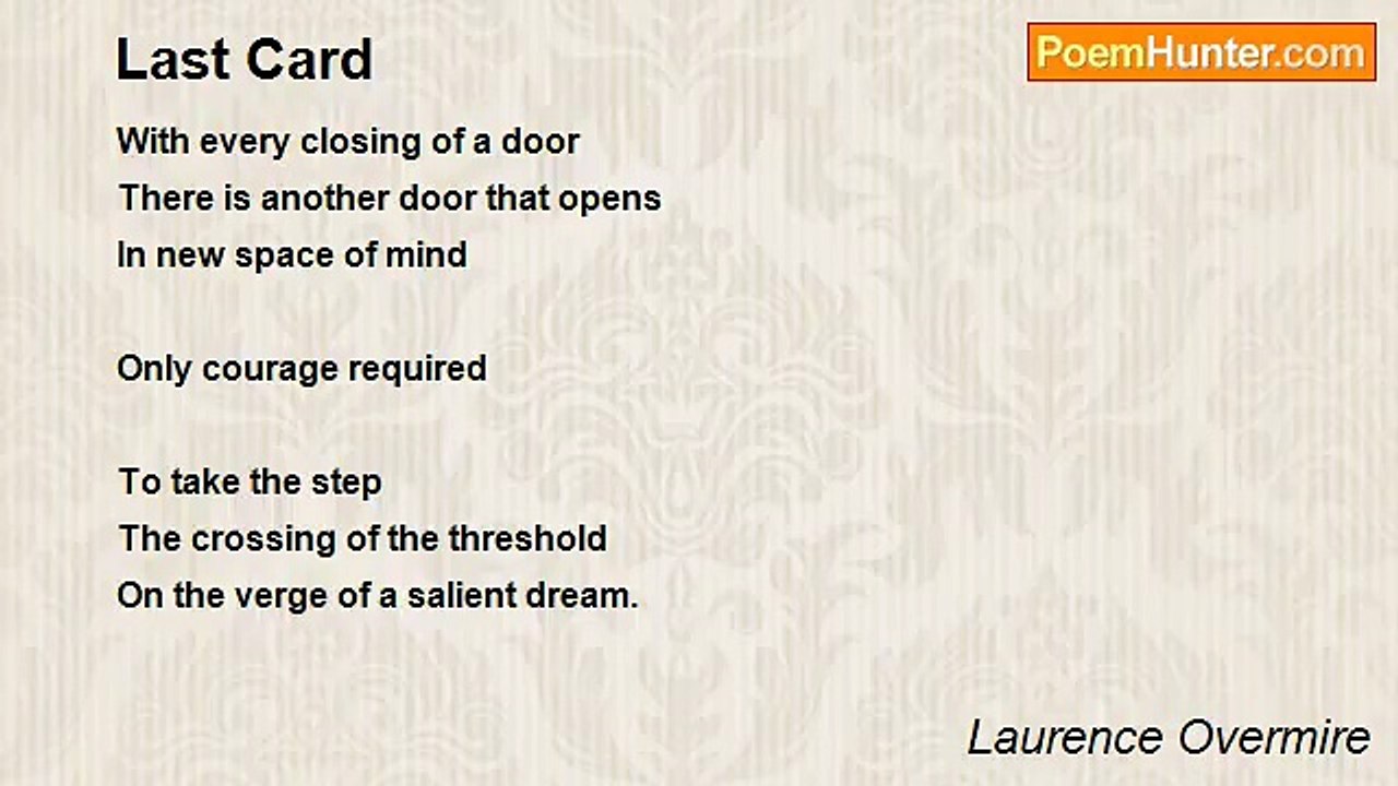 Laurence Overmire - Last Card