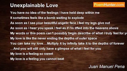 Juan Manuel Pena - Unexplainable Love