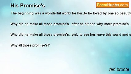 teri bronte - His Promise's