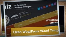 Gaiz Clean Horiozontal Scrolling WordPress Vcard   Download