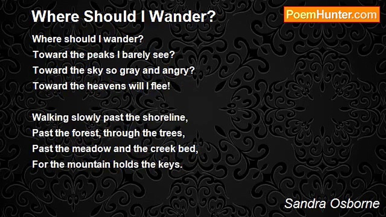 Sandra Osborne - Where Should I Wander?