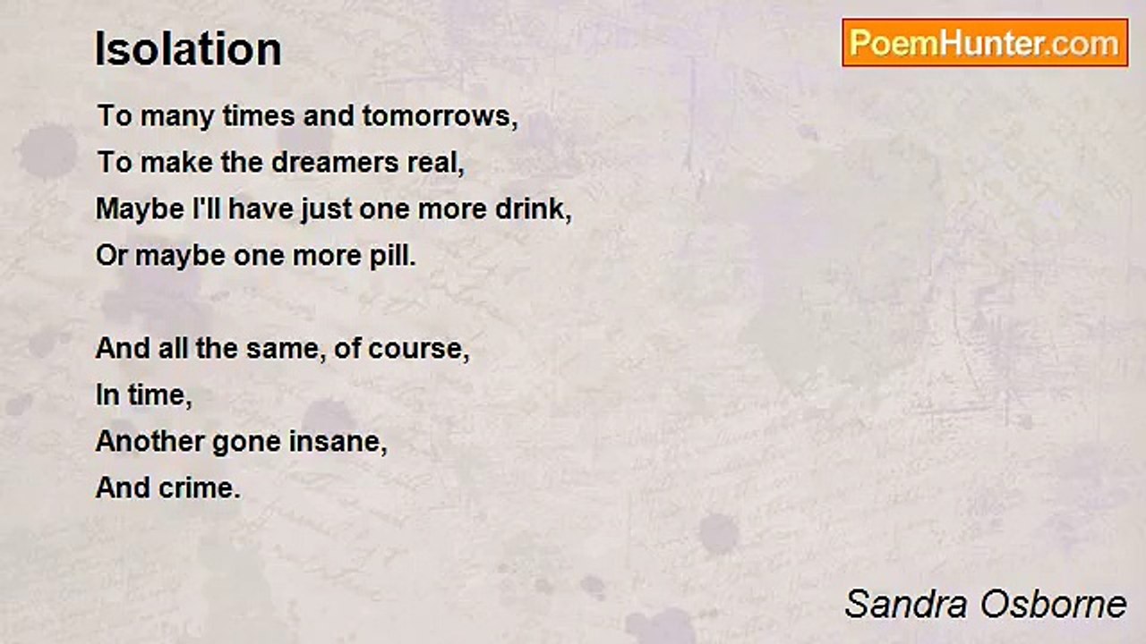 Sandra Osborne - Isolation